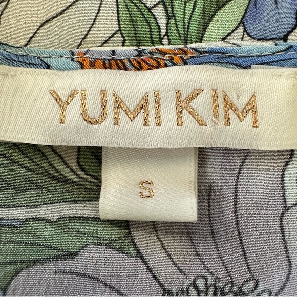 Yumi Kim Kiera Love Wins Silk Floral Wrap Cottagecore Vacation Mini Dress Size S - Picture 12 of 12